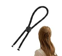 Non-Slip Hair Ties, Curly Thick Hair Ponytail, 5.91in Portable Threaded Design, Comfortable Women Work, School Activities Set for Girls, Indoor, Outdoor