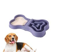 Non Slip Puppy Bowl, Slow Down Eating Bowl, Anti Slip Pet Feeder with Portable and Travel Friendly Design for Indoor Or Outdoor Feeding, 13.78x7.87x1.97 inches