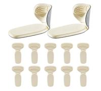 Non Slip Shoe Grips, Heel Insert Cushions, 12 Piece Pads with Padding, Ergonomic Heel Protectors, Soft Adhesive Liners for Pumps, Durable Foot Care Inserts During Wedding Party Office Dancing Trips