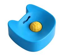 Non-Slip Silicone Dog Lick Bowl With Slow Feeder Spikes | 5,5 x 5,1 x 2,4 pouces Interactive Bone-Shaped Mat | Calming Enrichment Tool | Boredom Buster For Puppies Seniors