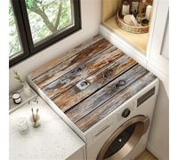 Non-Slip Washer And Dryer Cover,Wood Grain Multifunction Washing Machine Top Protector Mat,Fridge Mat,Appliance Pad Covers For Washers,Refrigerator,Laundry Room,Kitchen,Bathroom (Color 4,40 x50 cm)