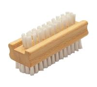 Non-Slip Wooden Two-sided Hand And Nail Brush, Heavy Duty Stiff Nail Brush For Travel, Fingernail ScrubbervFor Nails Cleaning And Scrubbing, Auto Mechanic Hand Scrub Brushes With Grip
