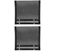 Non - Stick Grill Mesh Bags 2PCS | High Temperature Tolerant BBQ Cooking Bags | Reusable Grill Bags for Meat/Vegetables/Seafood | 22x27cm PTFE Barbecue Mesh Bags