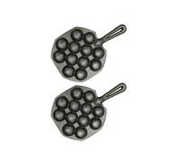 Non Stick Maker Mold Cast Iron Snail Baking Plates for Oven, Dishwasher & Fridge Safe - 2pcs Kitchen Gadget for Homemade Octopus & Party Snacks