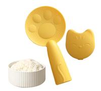 Non Stick Rice Paddle - Ricce Scooper | Rice Cooker Paddles, Cat Shape Ricce Spoons With Storage Holder & Thickened Handle For Ric Cookers, Dining Table