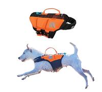 Non-stop dogwear Gilet de sauvetage innovant pour chien, gilet de sauvetage respirant avec design ergonomique pour une liberté de mouvement totale, noir/orange, taille 2