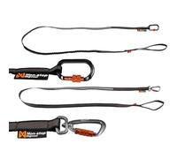 Non-Stop Dogwear Touring Laisse élastique Noir/gris 1,2 m/13 mm