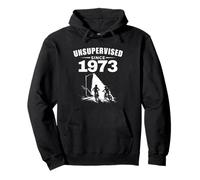 Non supervisé Depuis 1973, rétro, années 70 et 80, Enfant, Nostalgie, Anniversaire Sweat à Capuche