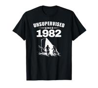 Non supervisé Depuis 1982, rétro, années 70 et 80, Enfant, Nostalgie, Anniversaire T-Shirt