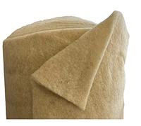 Non-tissé volumineux en laine de mouton 150g / m², 1,5 m de large, 2,5 m de long, environ 15 mm d'épaisseur, 3,75 m² (7,33 EUR/m²), patchwork de molleton, polaire, lavable, matériau de remplissage