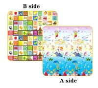 Non toxique 5 tailles disponibles bébé activité gymnase ramper tapis de jeu tapis bébé tapis de jeu pour enfants tapis de sécurité pliant envoi-180x150x0.5cm-Fruit letters