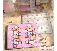 Non toxique 5 tailles disponibles bébé activité gymnase ramper tapis de jeu tapis bébé tapis de jeu pour enfants tapis de sécurité pliant envoi-180x150x0.5cm-Rose grid