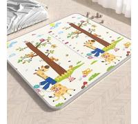 Non Toxique Épais 1cm Epe Bébé Activité Gymnase Bébé Ramper Tapis De Jeu Tapis Pliant Tapis Bébé Jeu Tapis Pour Enfants Tapis De Sécurité-180x150x0.5cm-Bleu