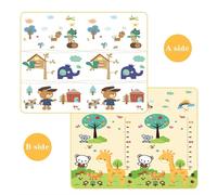 Non Toxique Épais 1cm Epe Bébé Activité Gymnase Bébé Ramper Tapis De Jeu Tapis Pliant Tapis Bébé Jeu Tapis Pour Enfants Tapis De Sécurité-180x150x1cm-Blanc