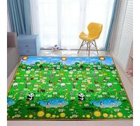 Non Toxique Épais 1cm Epe Bébé Activité Gymnase Bébé Ramper Tapis De Jeu Tapis Pliant Tapis Bébé Jeu Tapis Pour Enfants Tapis De Sécurité-180x150x1cm-Rouge