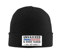 Non Vacciné Et Surtaxé, Je Ne Le Ferai Pas. Bonnet Thermo Extensible Bonnet Tricoté Respirant Bonnets pour Décontractée Extérieur Femme