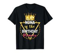 Nona of The Birthday Princess Crown Girl Thème Bday Party T-Shirt