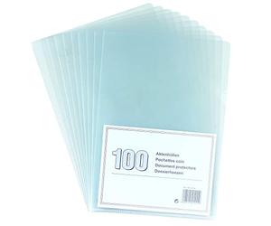NoName 5914114 Lot de 100 Pochette Plastique Chemises Grainées A4
