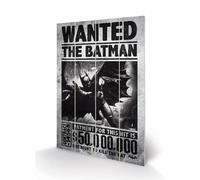 Noname Dc Comics - Batman Arkham Origins Wanted - Impression Sur Bois 20x29.5