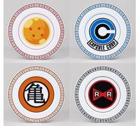 Noname Dragon Ball - Pack De 4 Assiettes 21cm - Emblems