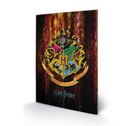 Noname Harry Potter - Hogwarts Crest - Impression Sur Bois 40x59cm