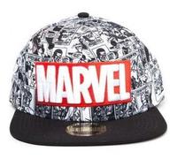 Noname Marvel - Casquette Snapback - Classic Logo Rouge & Blanc