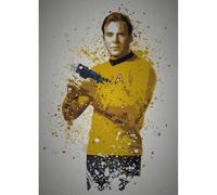 Noname Pc Splatter - Magnetic Metal Poster 45x32 - Boldly Go