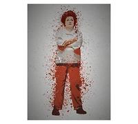 NONAME PC Splatter - Magnetic Metal Poster 45X32 - Red