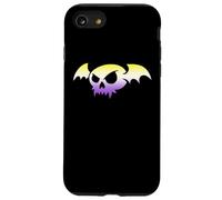 Nonbinary Bat Vampire Skull Enby Pride Flag Goth Halloween Coque pour iPhone SE (2020) / 7/8