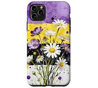 Nonbinary Flowers Enby Pride Flag Colors Floral Watercolor Coque pour iPhone 11 Pro Max