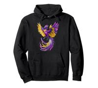 Nonbinary Phoenix Bird Enby Pride Flag Rising From Ashes Sweat à Capuche