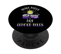 Nonbinary Sushi Rolls NB Enby Pride Flag Gender Roles Queer PopSockets PopGrip - Support et Grip pour Smartphone/Tablette avec un Top Interchangeable
