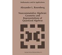 Noncommutative Algebraic Geometry And Representations Of Quantized Algebras