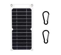 NONDK 1 Pièce 6 W Panneau Solaire USB Cellule Solaire Randonnée en Plein Air Système de Chargeur de Batterie Kit de Panneau Solaire Noir et Argent pour Montre de Banque D'Alimentation de Téléphone Por