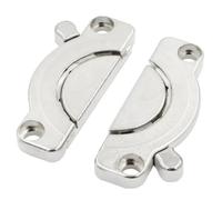 NONDK 1 Pièce Connecteur de Table à Boucles Pliables Support de Bureau Charnière Pliable pour Bureau
