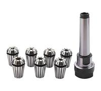 NONDK 1 Set MT2 ER20 M10 MTB2 Pince De Serrage Morse # 2 Outil De Cône Porteur + 7 Pcs Pince À Ressort CNC Fraisage Tige D'Extension
