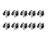 NONDK 10 Pièces Prise de Châssis Ethernet Rj45 NE8FDP Connecteur Ethernet Pass-Through IP65 Étanche D