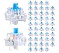 NONDK 100 Interrupteurs Mécaniques pour Clavier, Touches de Remplacement Bleues à 3 Broches