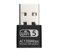 NONDK 2.4Ghz 5.8Ghz USB Adaptateur Secteur WiFi sans Double Bande 1200Mbps Prise en Charge de la Carte RéSeau 802.11B / G Adaptateur Wi-FI USB2.0
