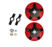 NONDK 2 Sets Plaque de Désherbage Disque de Désherbage pour Coupe-Plaque de Désherbage de Finition Multifonctionnelle pour la Lame de Lames de Mauvaises Herbes Coupe