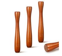 NONDK 3 Pièces Pilon à Cocktail Pilon en Bois pour Cocktails 7,7 Pouces de Long Mojito Muddler Bar Broyeur à Glace en Bois