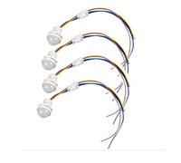 NONDK 4 Interrupteurs à Détecteur de Mouvement, Interrupteur de Détection Intelligent à Capteur PIR, Interrupteur D'Éclairage Intelligent à au Plafond ou au Mur AC110-240 V