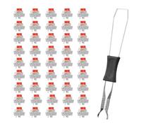 NONDK 45 PCS Interrupteurs de Clavier Mécanique Interrupteurs Clicky 3 Broches Remplacement de Touche Clicker pour Claviers de Mécaniques