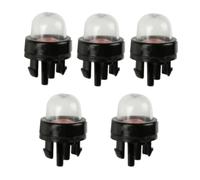 NONDK 5 Morceaux de Poire D'Amorçage Snap-In en PP pour les Pièces de Tronçonneuse à Chaîne pour Moteur 2 Temps, Souffleur de Feuilles, Débroussailleuse, Coupe-Bordures et Coupeuse de Broussailles.