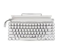 NONDK 83 touches clavier de clavier de machine à écrire rétro Clavier sans Bluetooth USB Mechanical Punk Keycaps pour PC, B