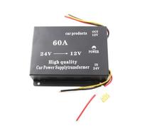NONDK Adaptateur de Puissance Sonore pour Camion de Voiture 24 V à 12 V 60 A Convertisseur de Réduction de Tension Réducteur en Plastique 1 PCS
