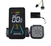 NONDK Afficheur LCD NFC E-Bike Compteur Animé Couleur 24V/36V 48V/60V Compteur de Vitesse UART Trottinette Électrique Compteur LCD NFC SM5+ Interface 2PIN