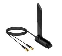 NONDK Antenne Tri-Bande WiFi 6E 6GHz/5GHz/2.4GHz Récepteur de Signal Externe à Haut Gain 12DBi Antenne Magnétique Pliable pour Routeur