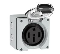 NONDK Boîte de Sortie de Courant 50amp RV NEMA 14-50R Prise de Protection Pobite de Puissance pour Véhicules Électriques, Générateurs, Machines de Soudage