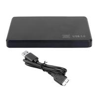 NONDK Boîtier SSD vers USB 3.0 Cassette de Disque Dur Mobile en Plastique Noir avec Câble USB3.0/2.0 pour Stockage Externe HDD SSD